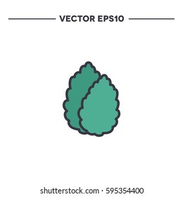 stevia. line icon. vector illustration