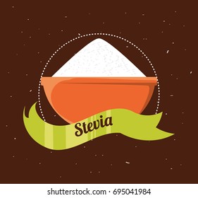 stevia natural sweetener inside bowl