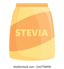 Stevia sack icon cartoon vector. Food vegan. Artificial protein