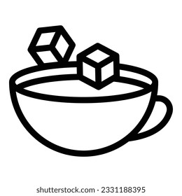 Stevia sugar icon outline vector. Food agave. Vegan eating
