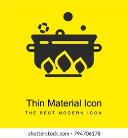 Stew bright yellow material minimal icon or logo design