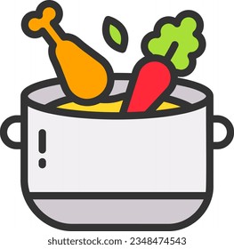 Stew Icon image. Suitable for mobile application.