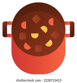 Stew isolated on white background, illustration, icon, element