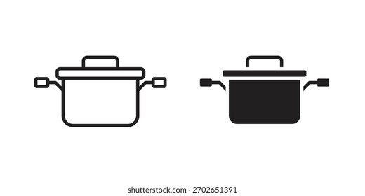 Stew pot icon for web design, mobile apps