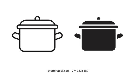 Stew pot icons for templates, web design and infographics