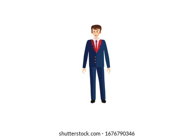 Steward Vector Object Airport Illustration