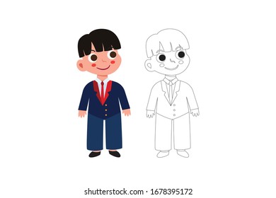 Steward Vector Object Airport Illustration