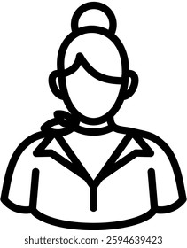 Stewardes Icon Element For Design