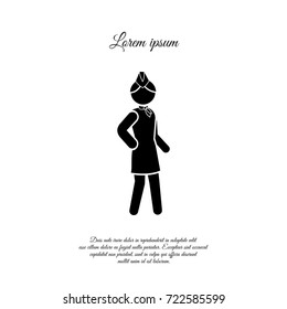 Stewardess icon