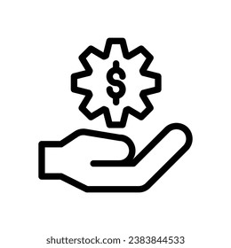 stewardship line icon logo for website, application, printing, document, poster design, etc, Suitable for web Design,Logo,App