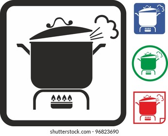 Stewpot vector icon