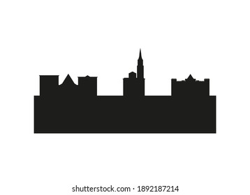 Steyr city skyline in Austria.