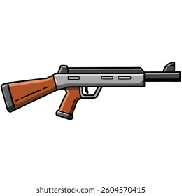 Steyr Scout flat illutration white background