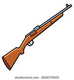 Steyr Scout flat illutration white background