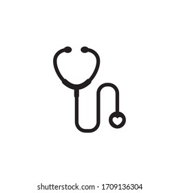 Sthetoscope Medical Icon Vector Illustration