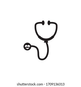 Sthetoscope Medical Icon Vector Illustration