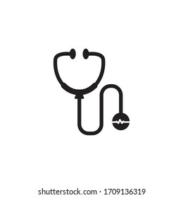 Sthetoscope Medical Icon Vector Illustration