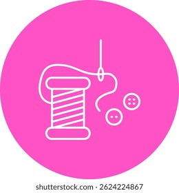Stich kit Line vector Icon Design