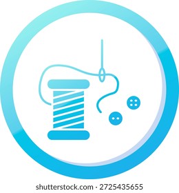 Stich kit Line vector Icon Design