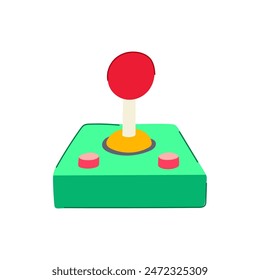 stick arcade joystick cartoon. controller isometric, pixel gamer, pinball computer stick arcade joystick sign. isolated symbol vector illustration