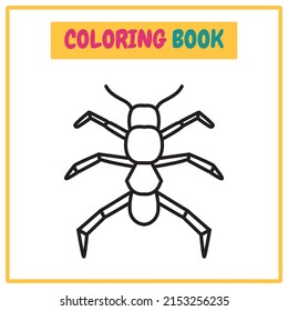 Stick Bug Coloring Book Outline Vector Stock Vector (royalty Free 