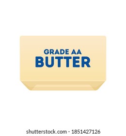 Stick of Butter, Butter Margarine Vector Illustration