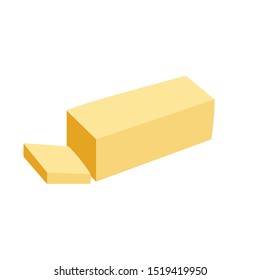 Stick of butter vector illustration