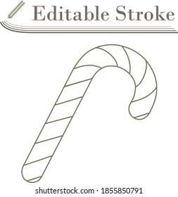 Stick Candy Icon. Editable Stroke Simple Design. Vector Illustration.