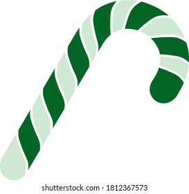 Stick Candy Icon. Flat Color Design. Vector Illustration.