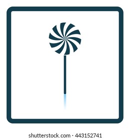 Stick candy icon. Shadow reflection design. Vector illustration.
