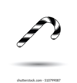 Stick candy icon. White background with shadow design. Vector illustration.