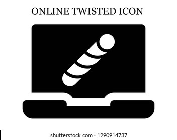 Stick candy search icon. Editable Stick candy search icon for web or mobile.