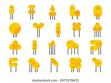 Stick Character Shape Element Set