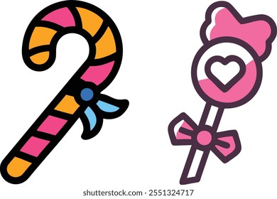 stick chocolate candy vector art design.