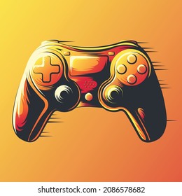 stick controller art design illustrations