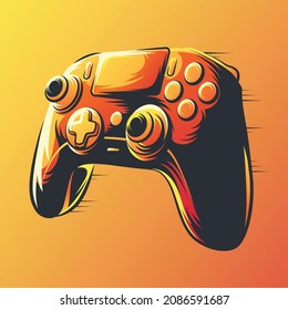 stick controller art wallpaper design