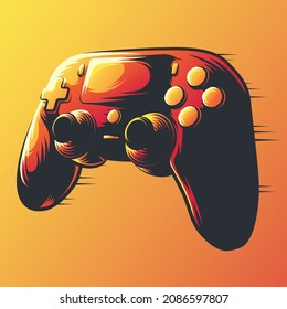 stick controller art wallpaper design