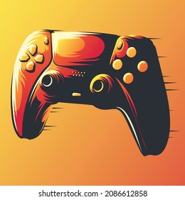 stick controller art wallpaper design