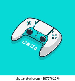 Stick Controller cartoon illustration Premium Vector