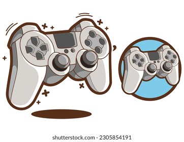 Stick controller icon cartoon vector illustration