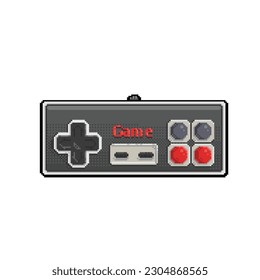stick controller in pixel art style