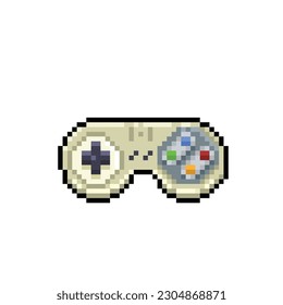 stick controller in pixel art style