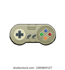 stick controller in pixel art style