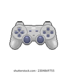 stick controller in pixel art style