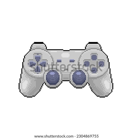 stick controller in pixel art style