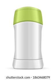 Tick-Deodorant auf weißem Hintergrund. Vektorgrafik.
