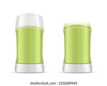 Stick deodorant set on a white background. Vector illustration.