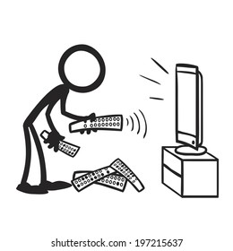 stick figure bad usability too many remotes