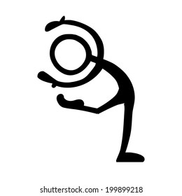 Stick Figure Ballet Pose 
