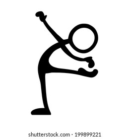 Stick Figure Ballet Pose